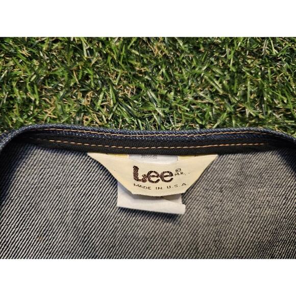 Vintage HONDA Gold Wing Denim Lee Vest Mens Large Riders Club Snap Patch - Picture 3 of 7